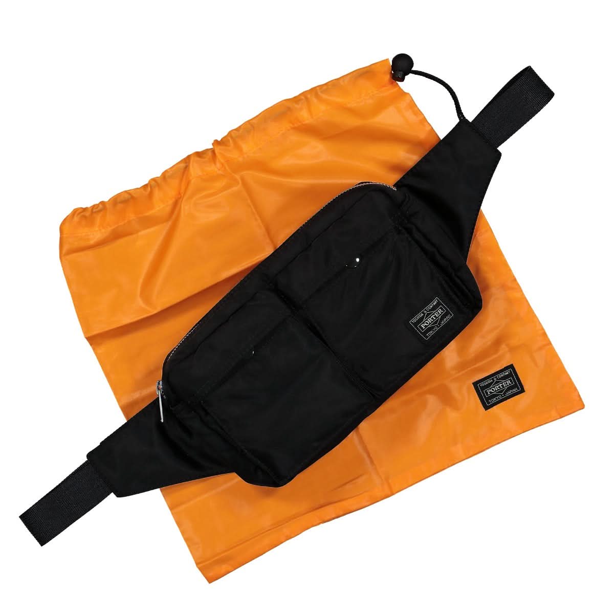 Porter-Yoshida & Co. Tanker Waist Bag Black Detail view 5 | Gate