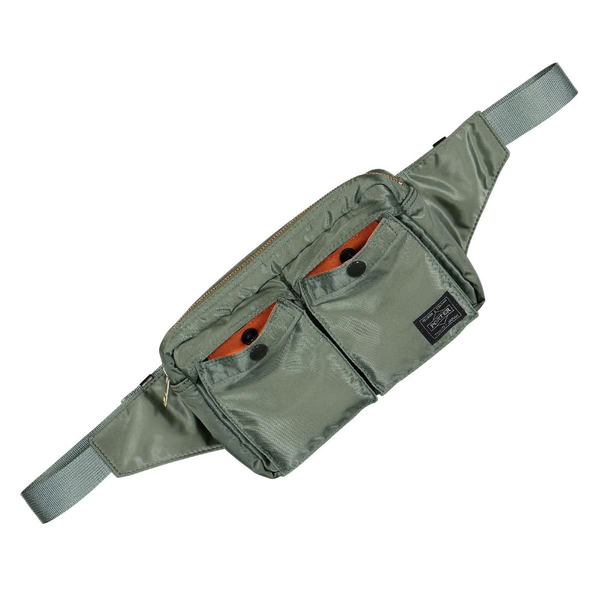Porter-Yoshida & Co. Tanker Waist Bag Green Detail view 3 | Gate
