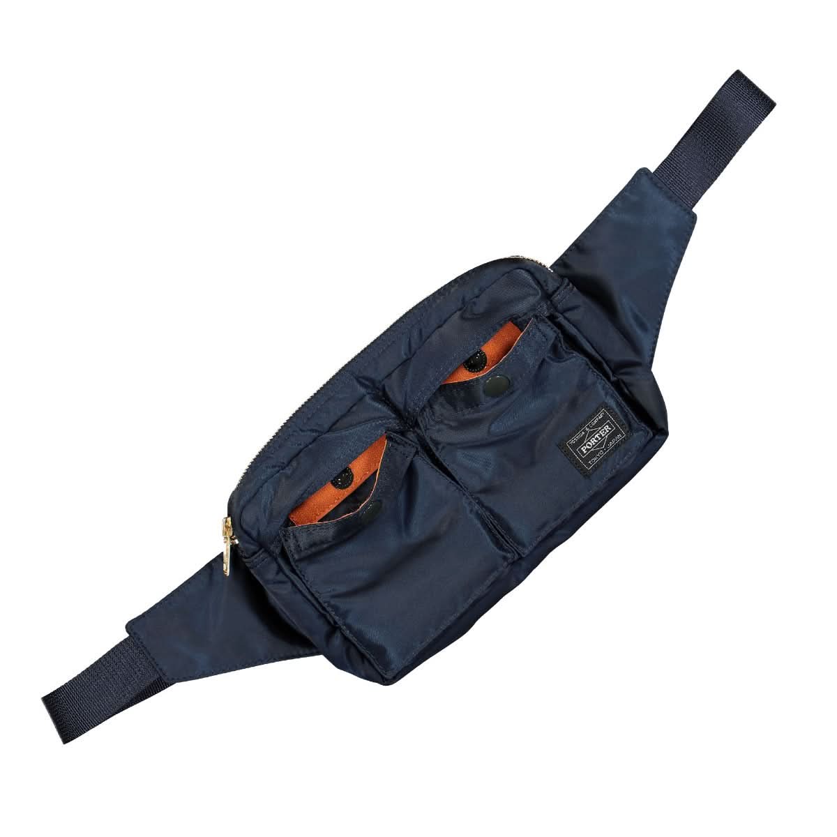 Porter-Yoshida & Co. Tanker Waist Bag Blue Detail view 3 | Gate