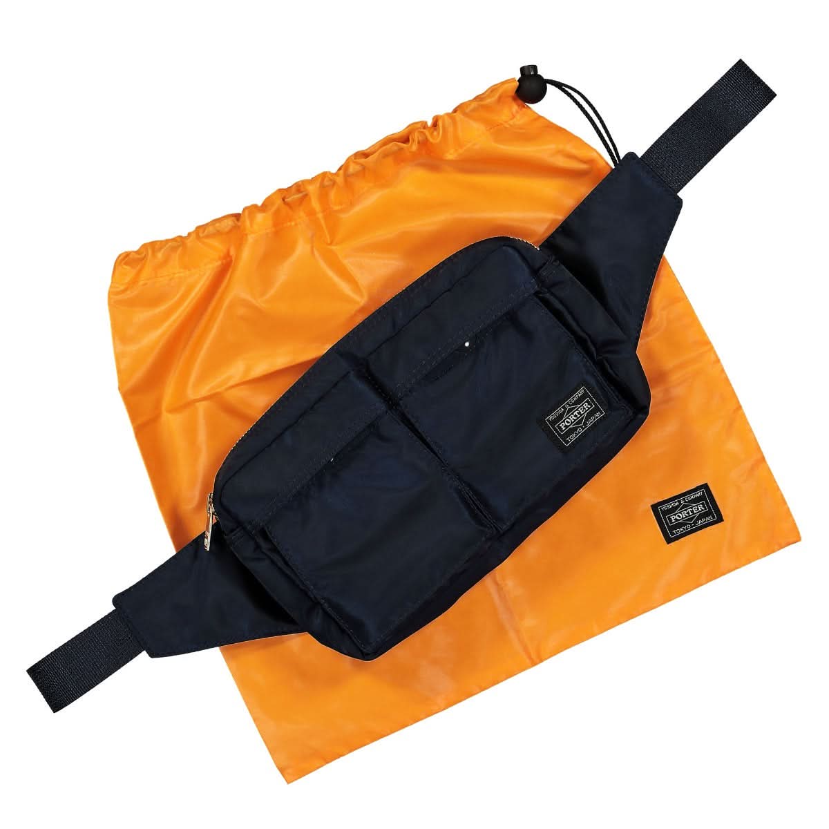 Porter-Yoshida & Co. Tanker Waist Bag Blue Detail view 5 | Gate