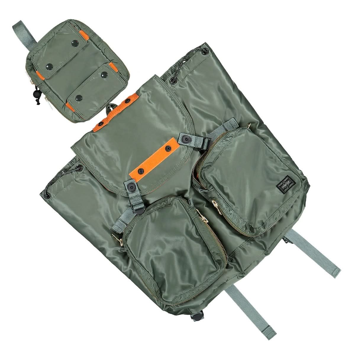 Porter-Yoshida & Co. Tanker Ruck Sack Green Detail view 5 | Gate