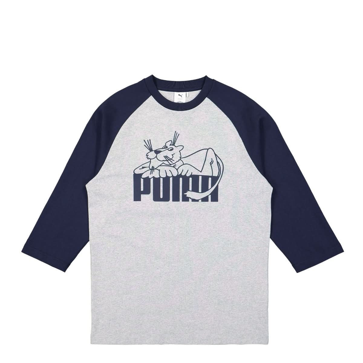 Puma Raglan Longsleeve Grey Detail view 1 | Gate