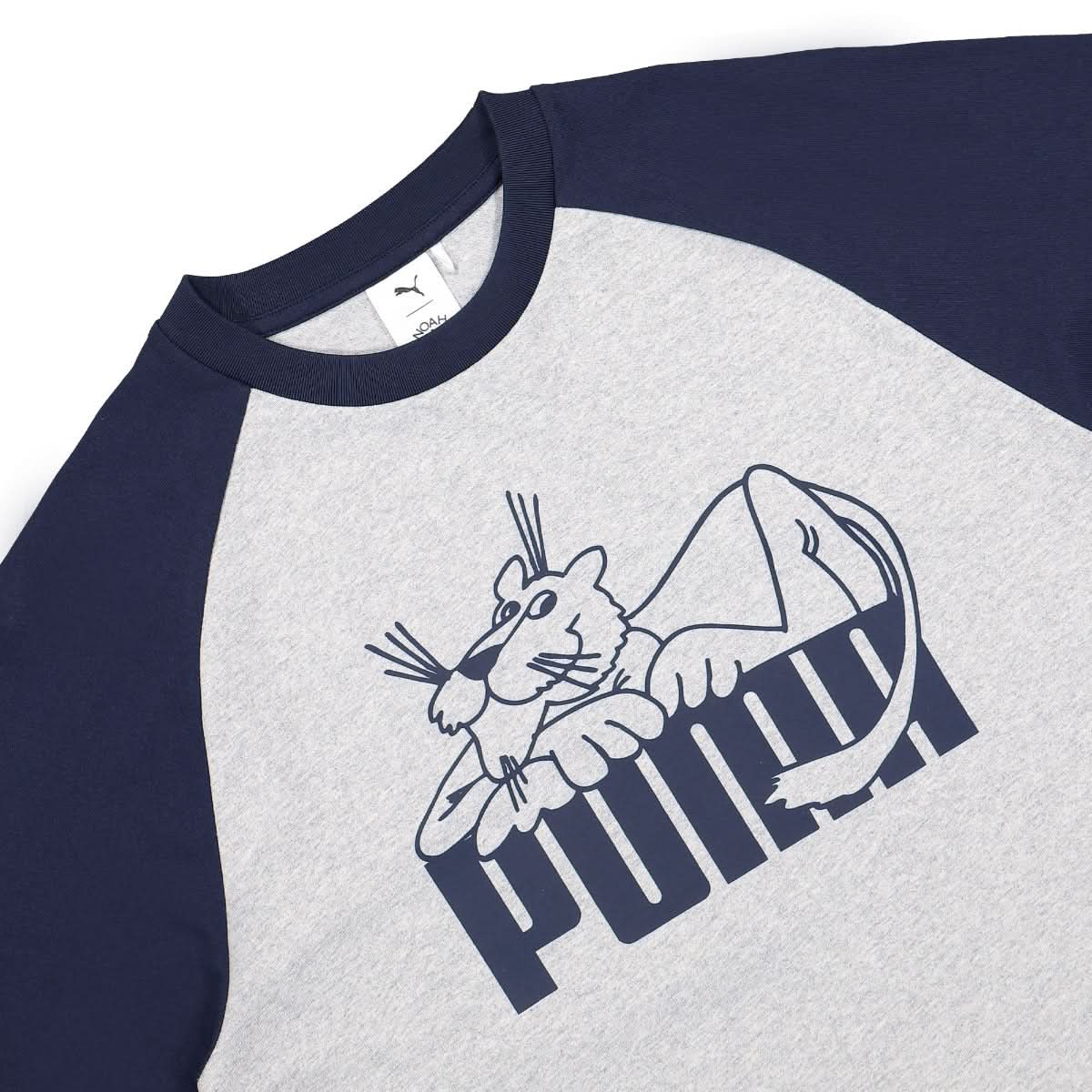 Puma Raglan Longsleeve Grey Detail view 3 | Gate