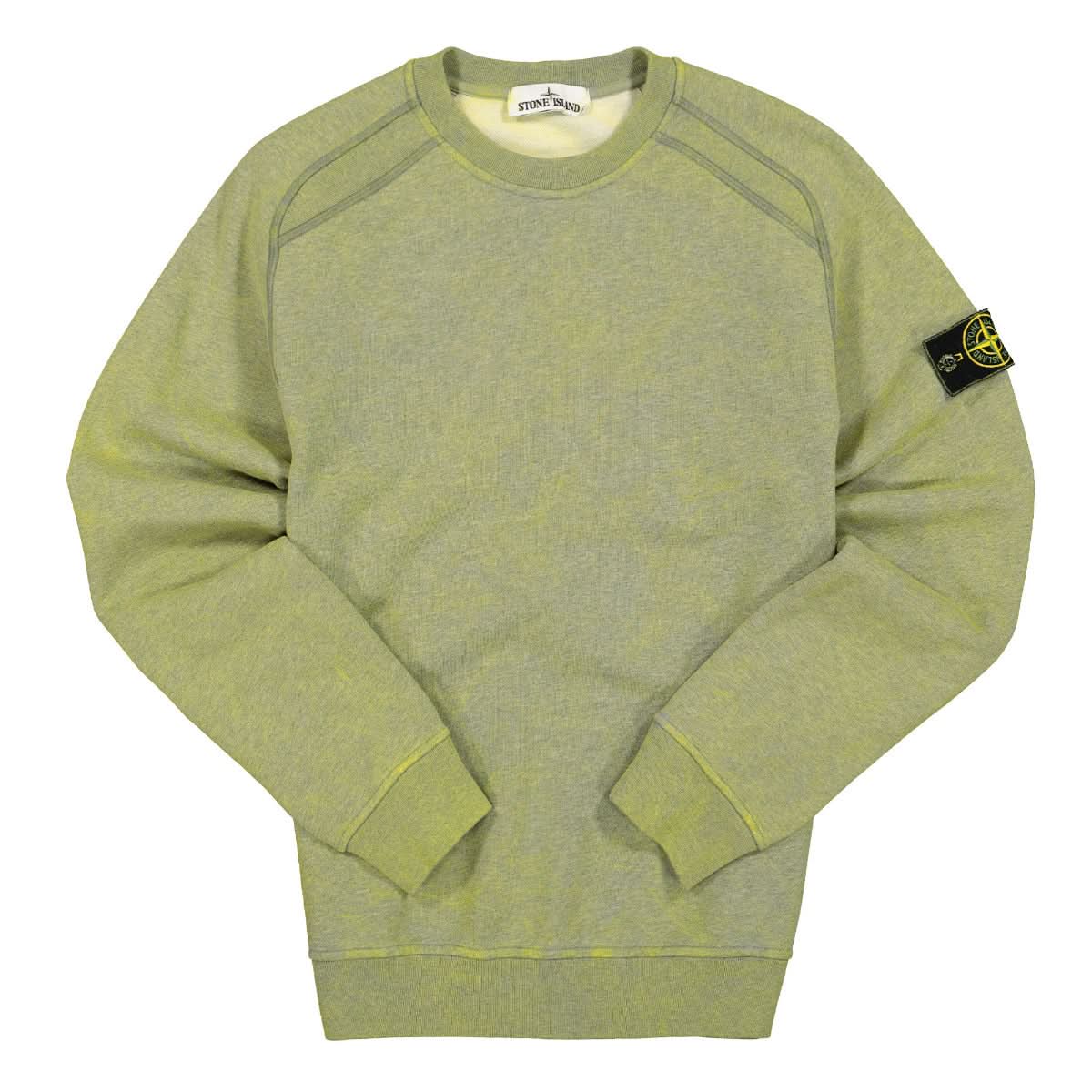 Stone Island Sweat-Shirt Yellow Detail view 1 | Gate