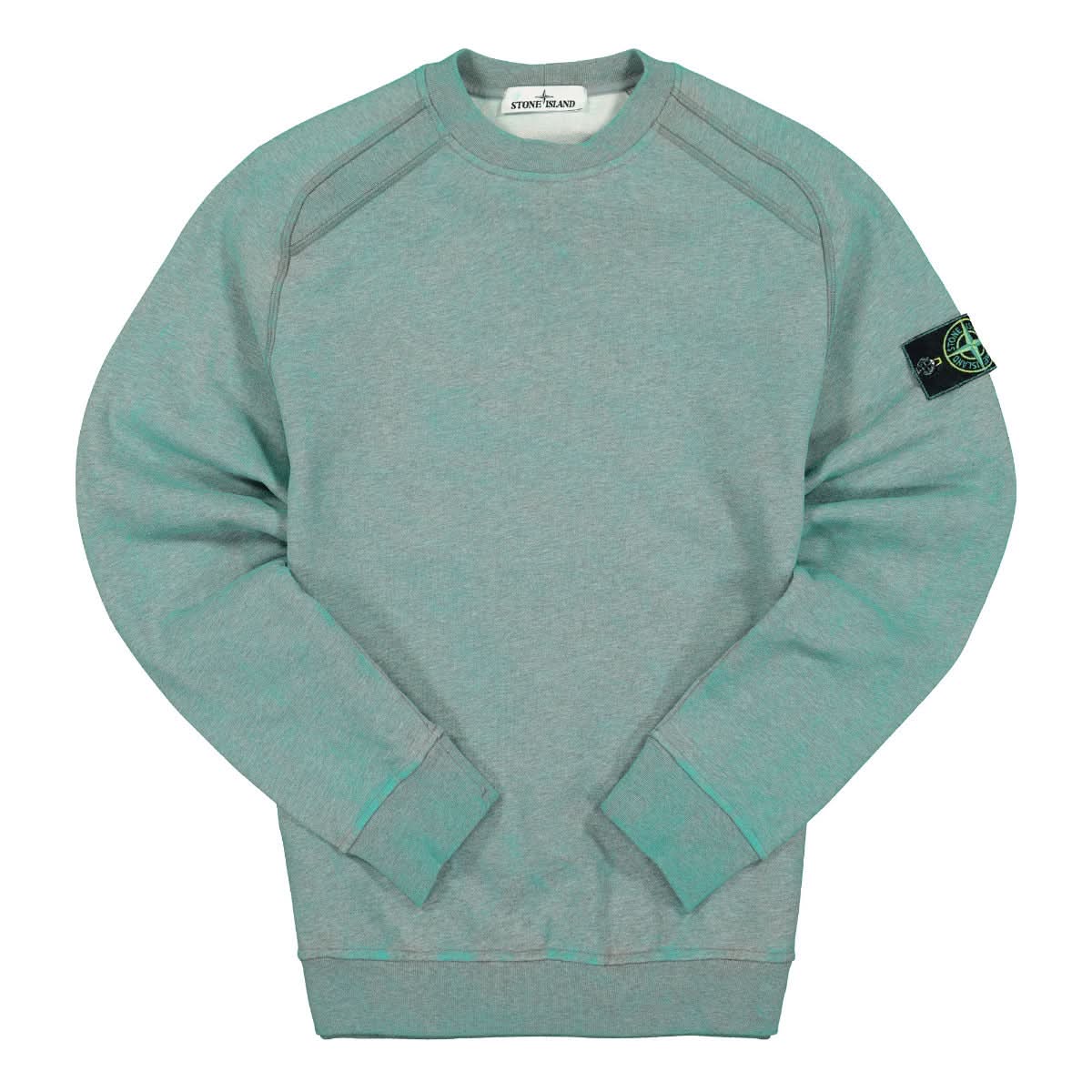 Stone Island Sweat-Shirt Grey,Green Detail view 1 | Gate