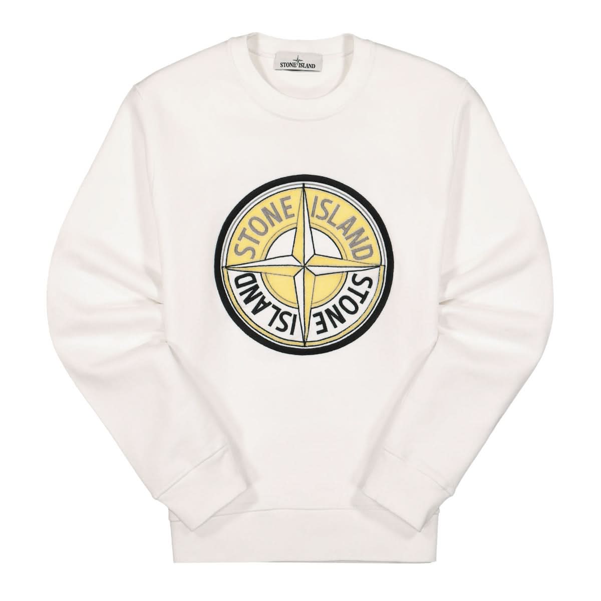 Stone Island Sweat-Shirt White Detail view 1 | Gate