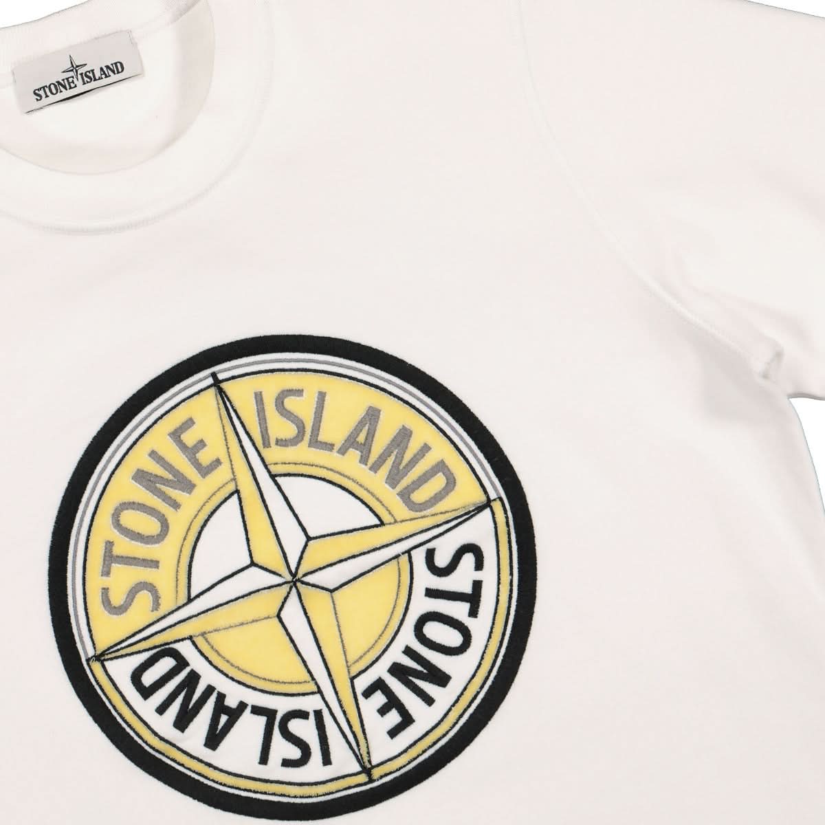 Stone Island Sweat-Shirt White Detail view 3 | Gate
