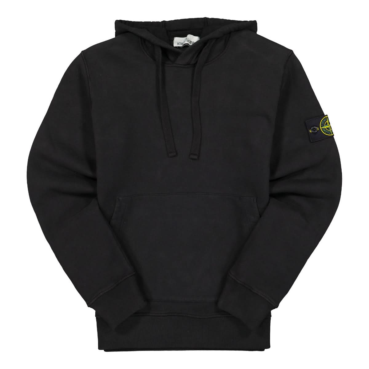 Stone Island Hooded Sweat-Shirt Black Detail view 1 | Gate