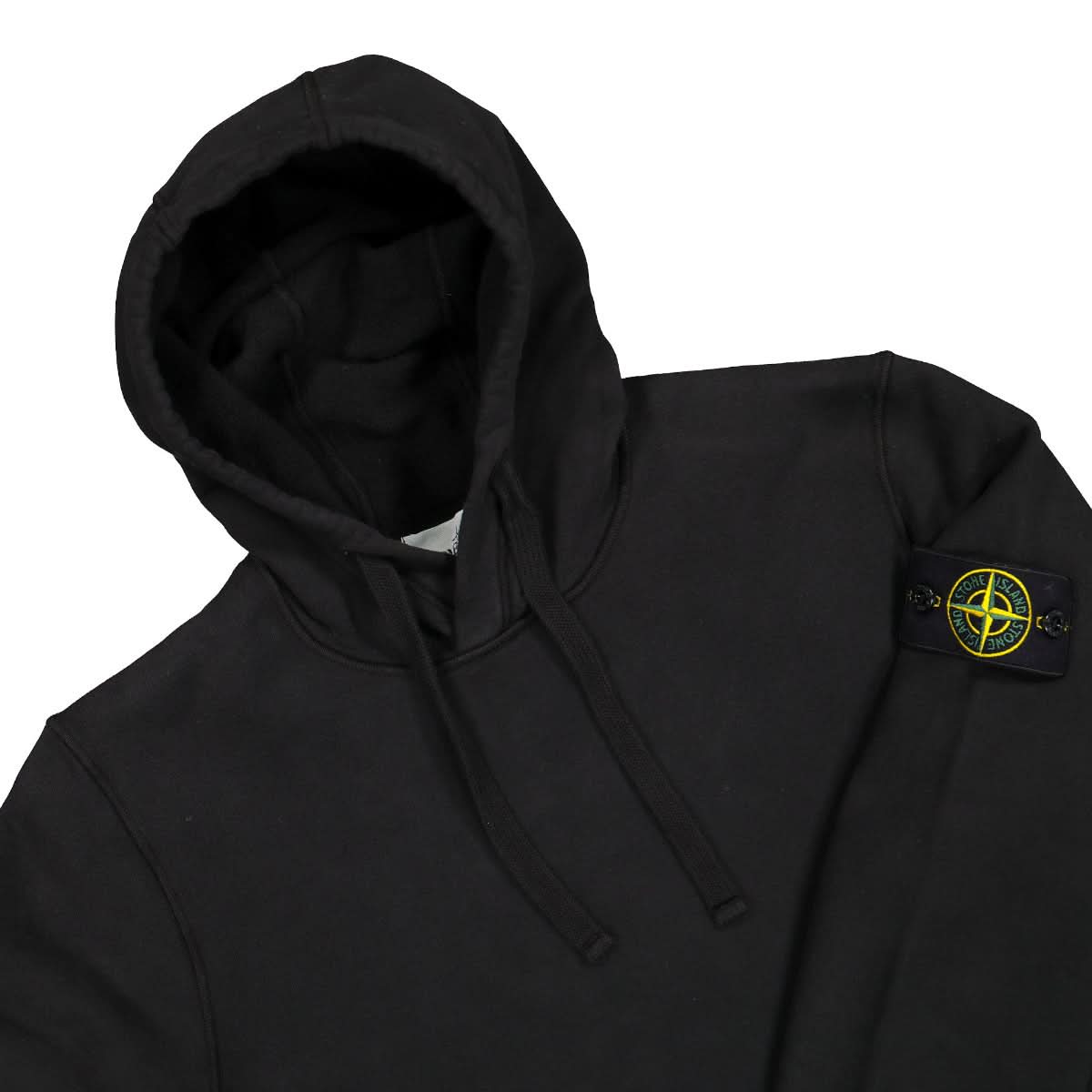 Stone Island Hooded Sweat-Shirt Black Detail view 3 | Gate