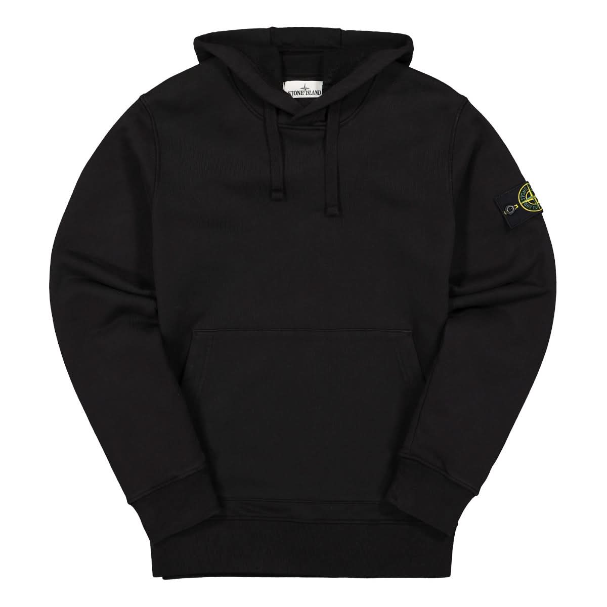 Stone Island Hooded Sweat-Shirt Black Detail view 1 | Gate