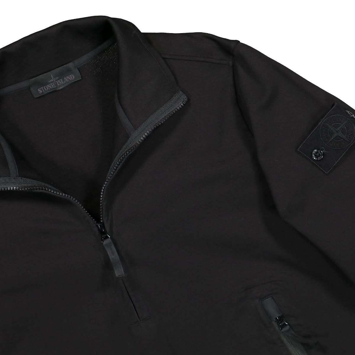 Stone Island Sweat-Shirt Black Detail view 3 | Gate