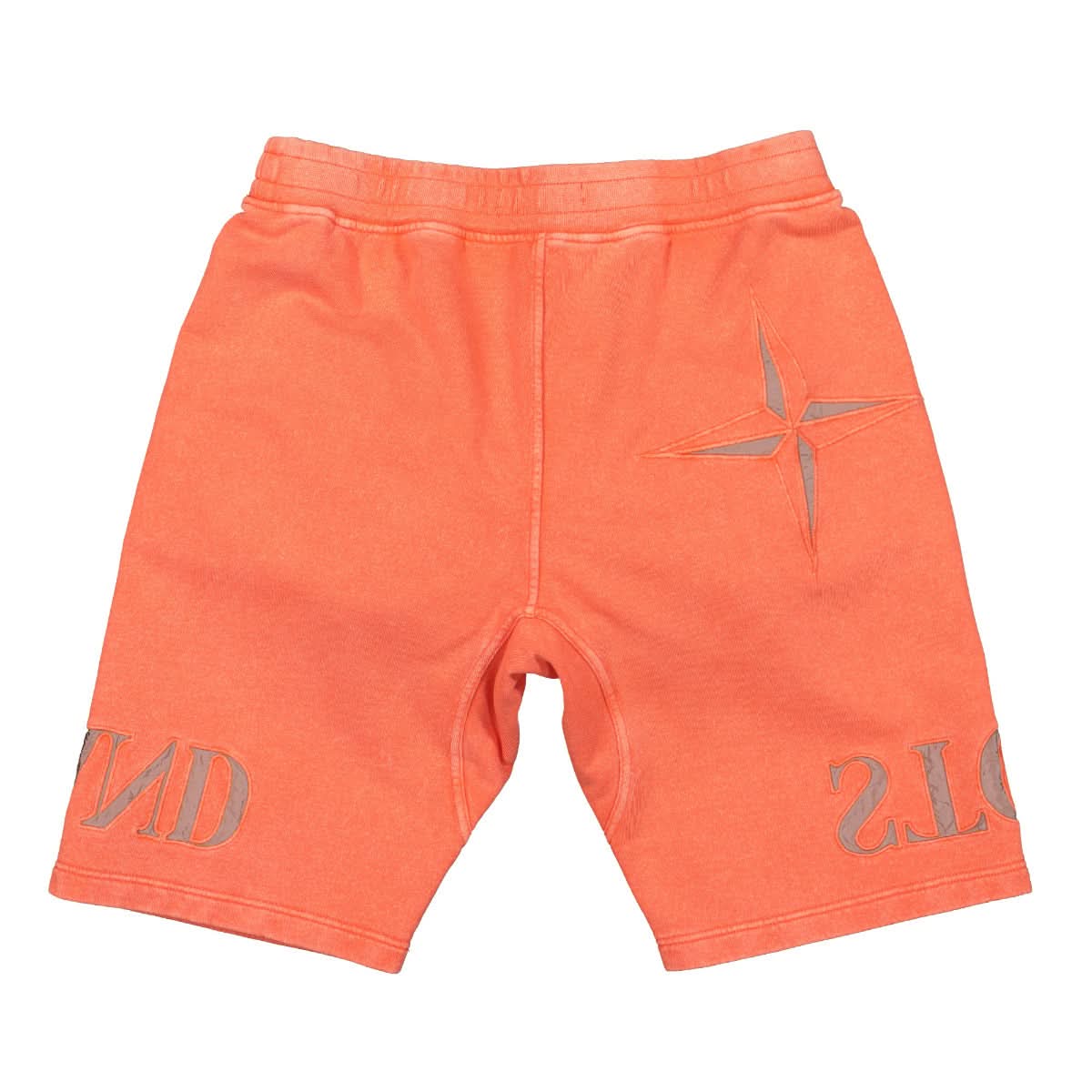 Stone Island Fleece Shorts Orange Detail view 2 | Gate