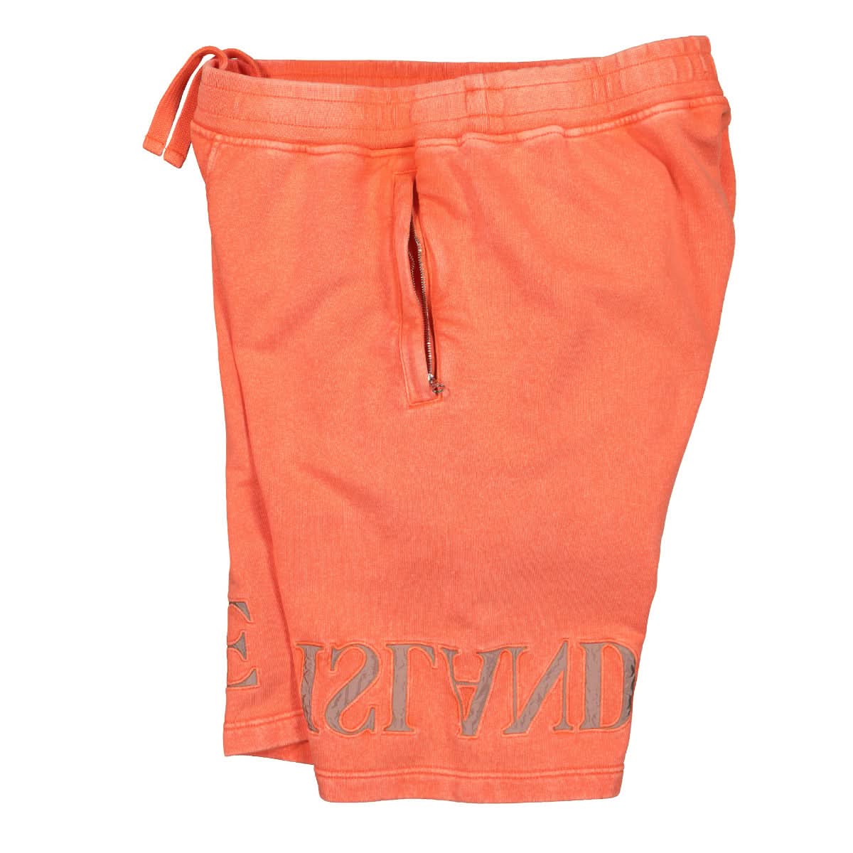 Stone Island Fleece Shorts Orange Detail view 3 | Gate