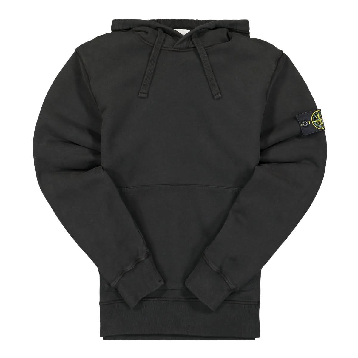 Stone Island Hooded Sweat-Shirt Black Detail view 1 | Gate