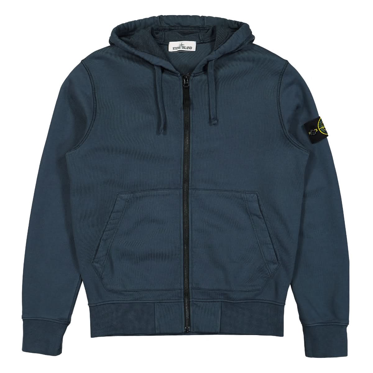Stone Island Hooded Sweat-Shirt Blue Detail view 1 | Gate