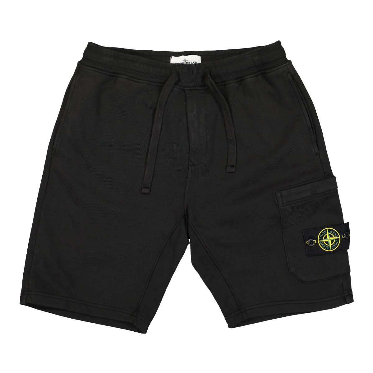 Stone Island Fleece Shorts Black Detail view 1 | Gate