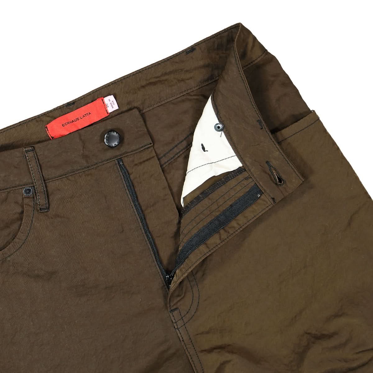 Eckhaus Latta Mobile Pant Brown Detail view 5 | Gate