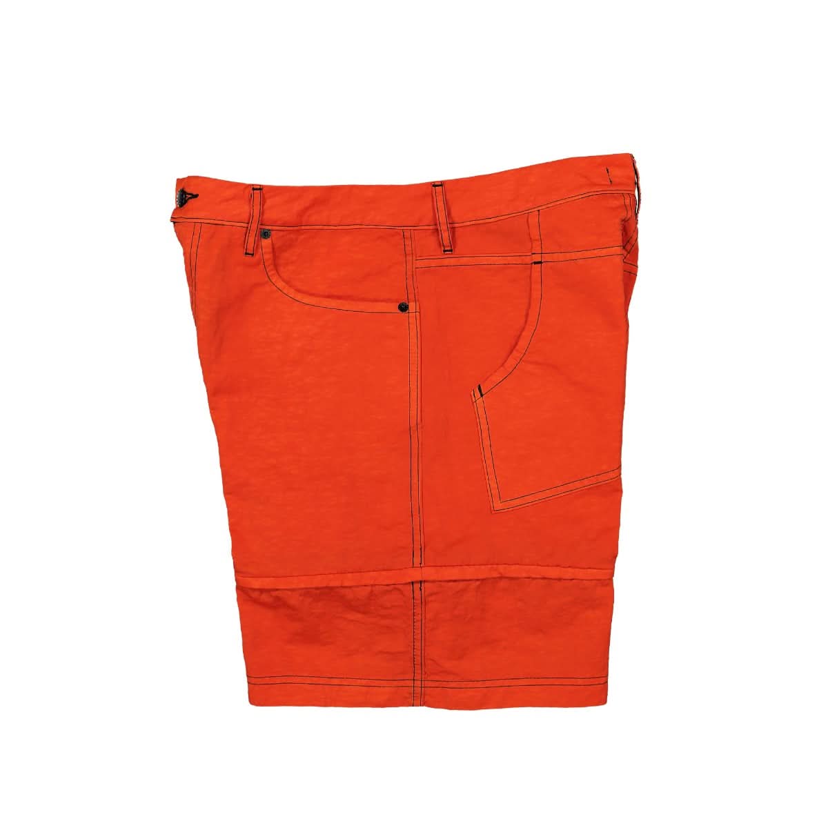 Eckhaus Latta Mobile Zip Short Orange,Red Detail view 3 | Gate