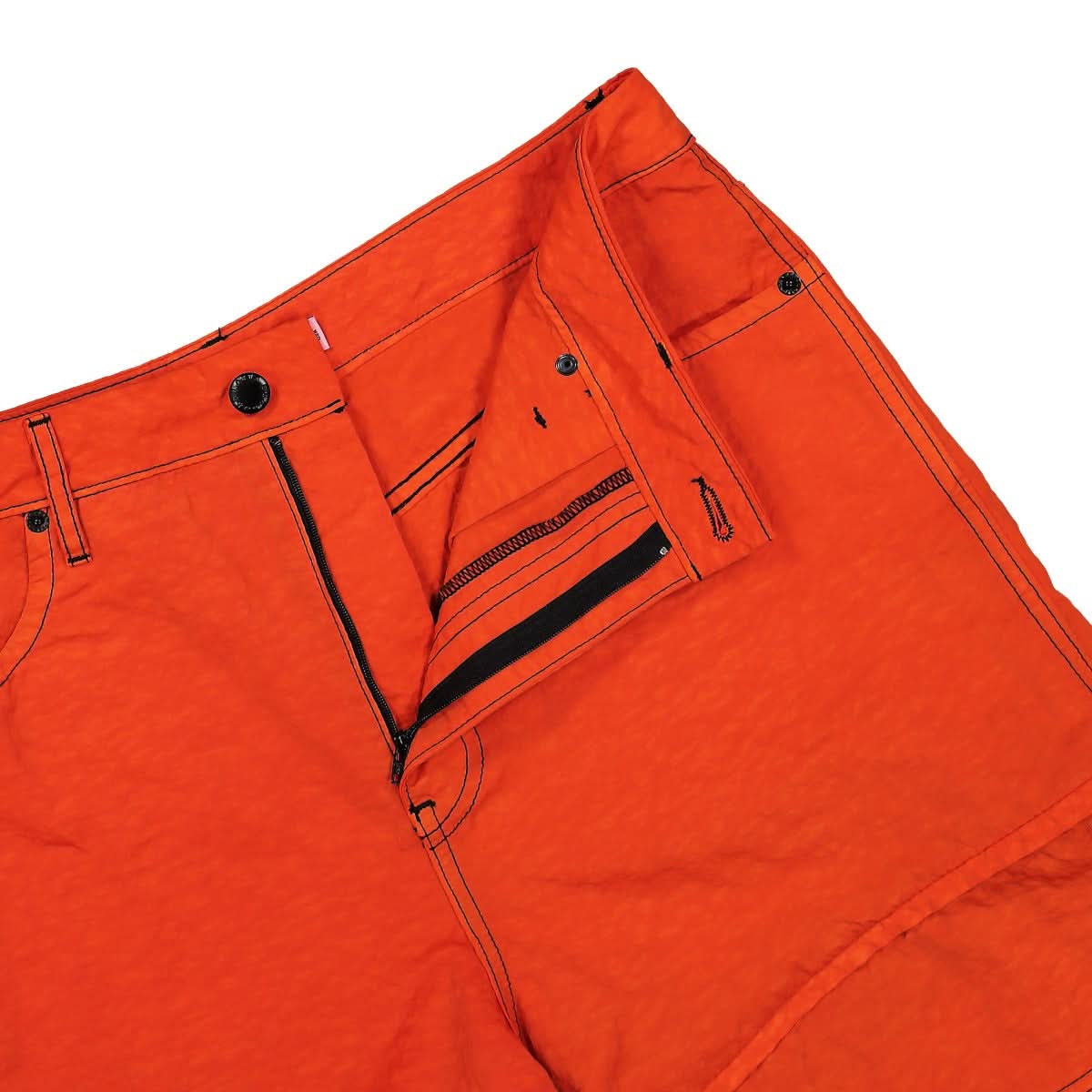 Eckhaus Latta Mobile Zip Short Orange,Red Detail view 5 | Gate