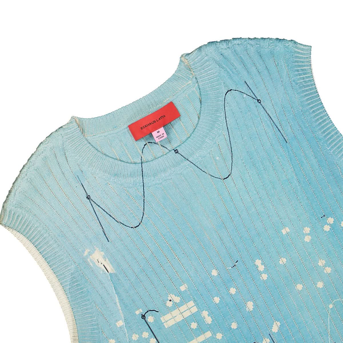 Eckhaus Latta Ribboned Vest Multicolor Detail view 3 | Gate