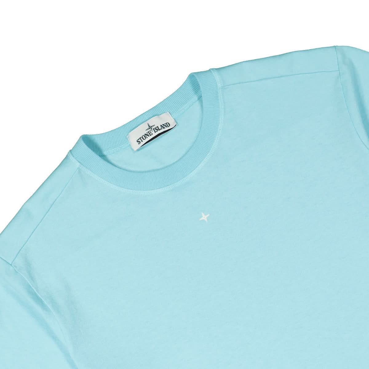 Stone Island T-Shirt Blue Detail view 3 | Gate