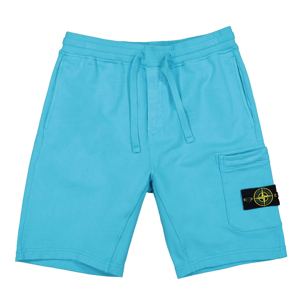 Stone Island Fleece Shorts Blue Detail view 1 | Gate