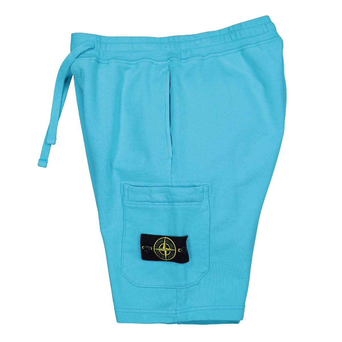 Stone Island Fleece Shorts Blue Detail view 3 | Gate