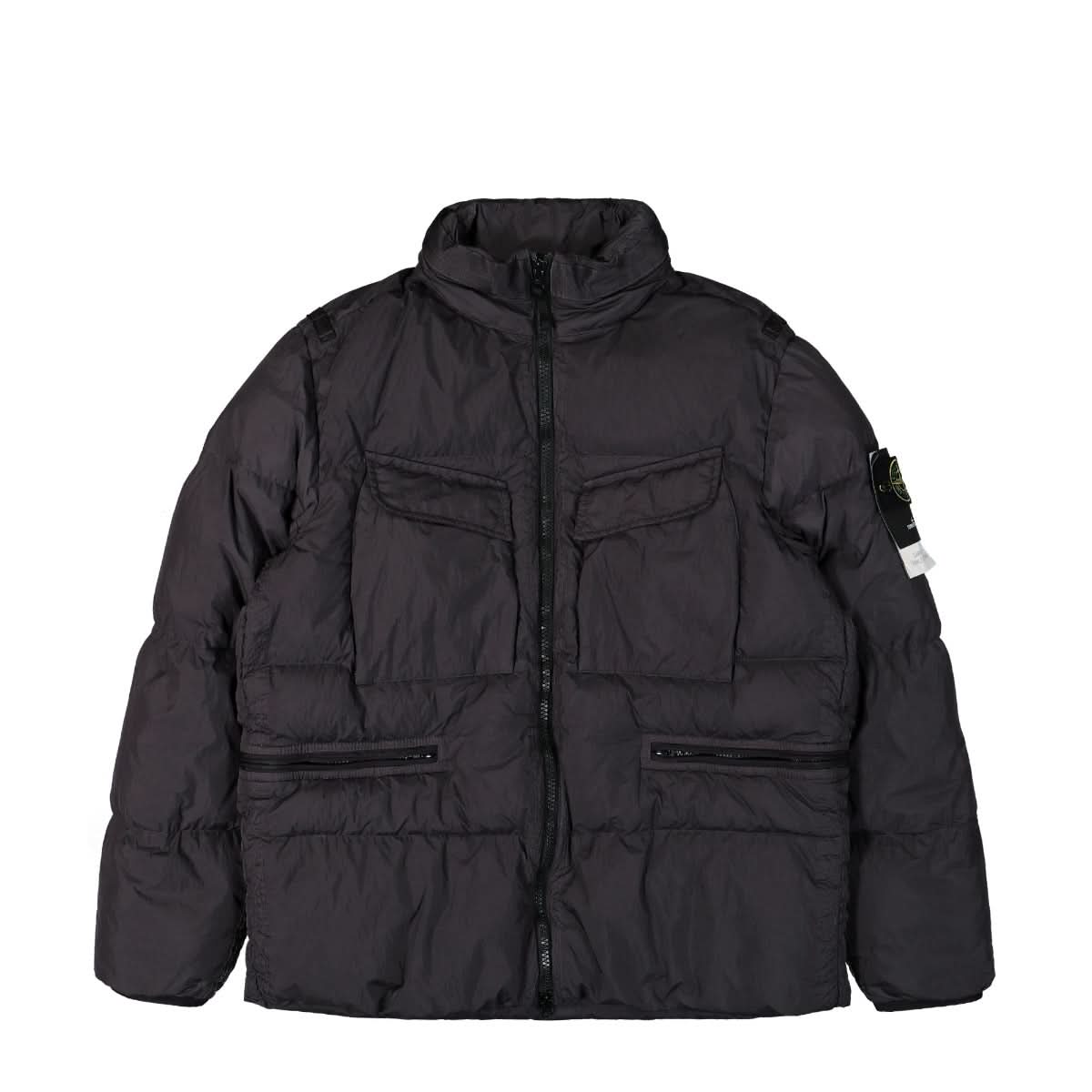 Stone Island Garment Dyed Crinkle Down Jacket Detail view 1 | Gate