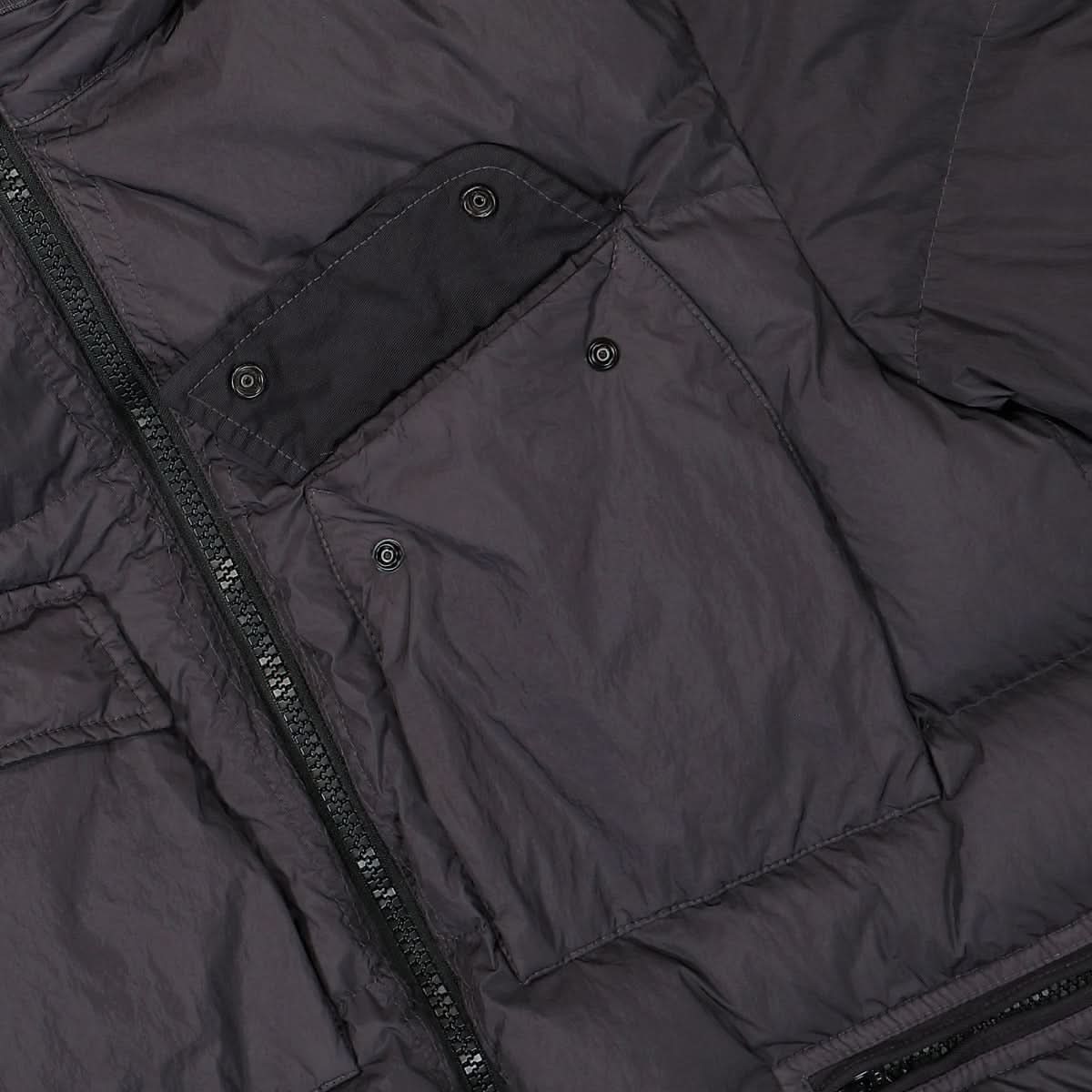 Stone Island Garment Dyed Crinkle Down Jacket Detail view 5 | Gate