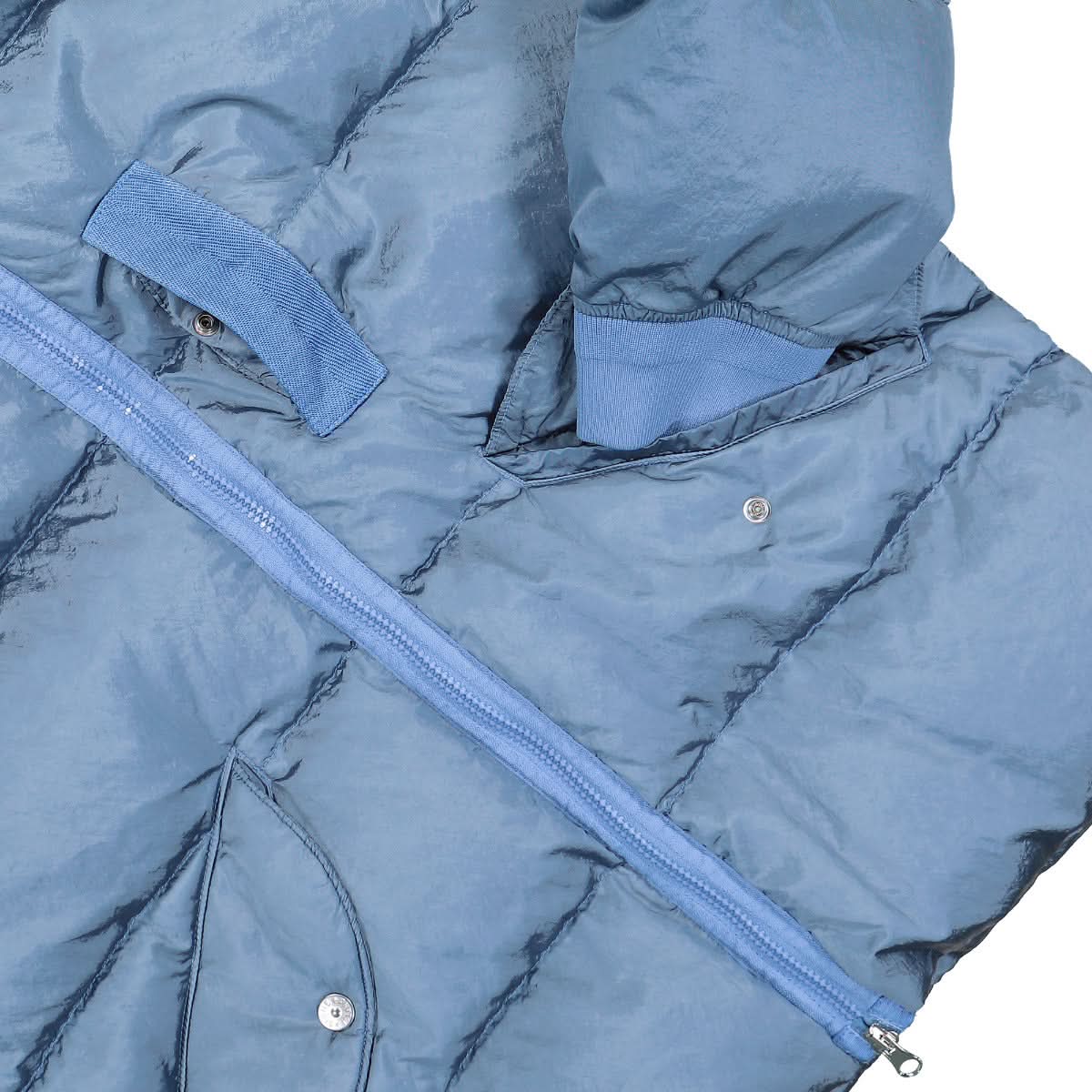 Stone Island Real Down Jacket Blue Detail view 4 | Gate