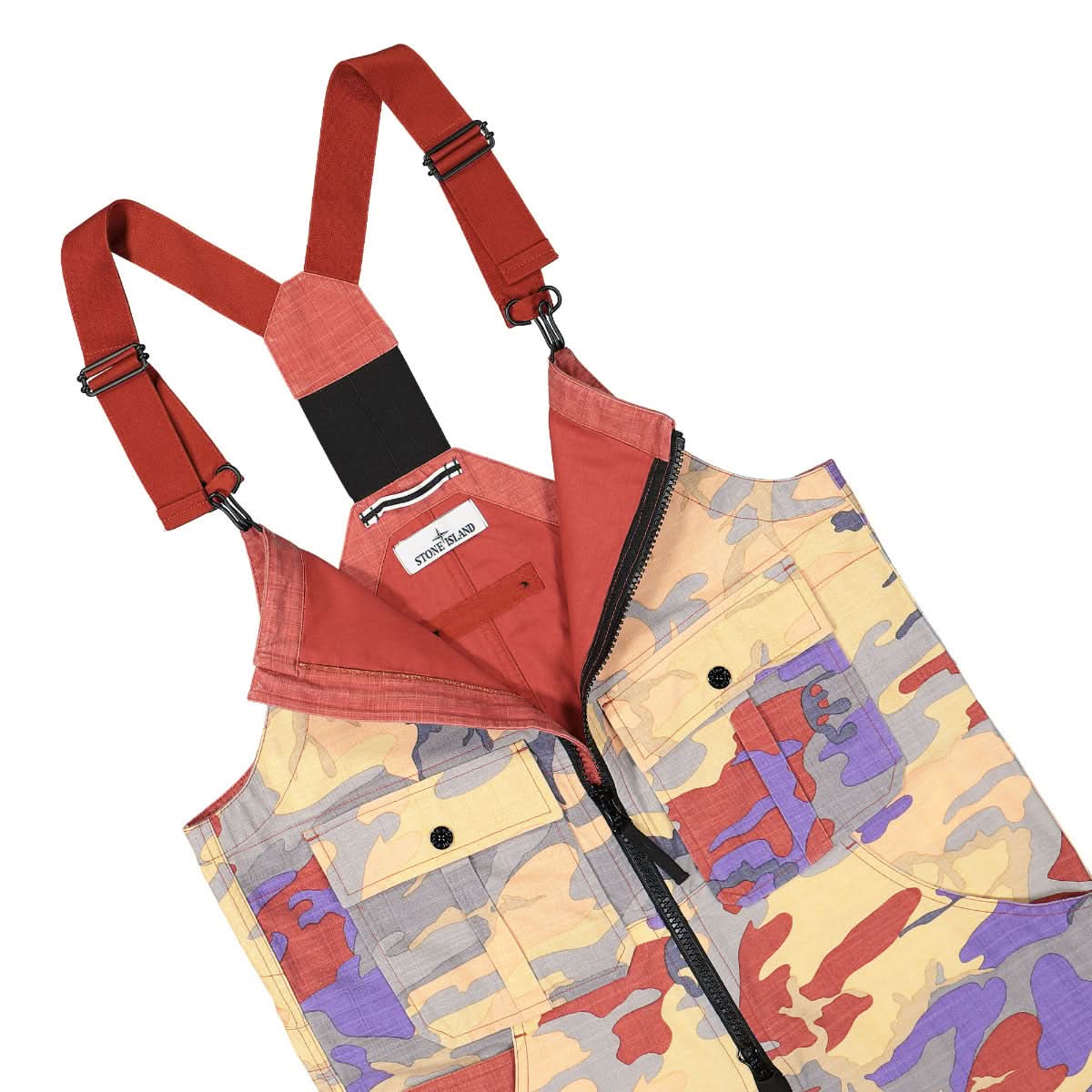 Stone Island Heritage Camo Ripstop Nylon Overall Camouflage Detail view 4 | Gate