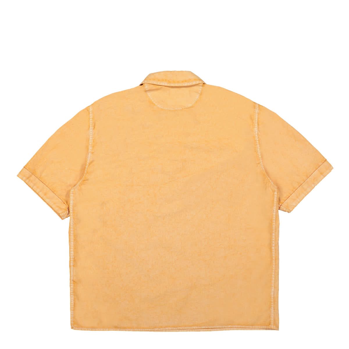 Stone Island Short Sleeve Polo Overshirt Orange Detail view 2 | Gate