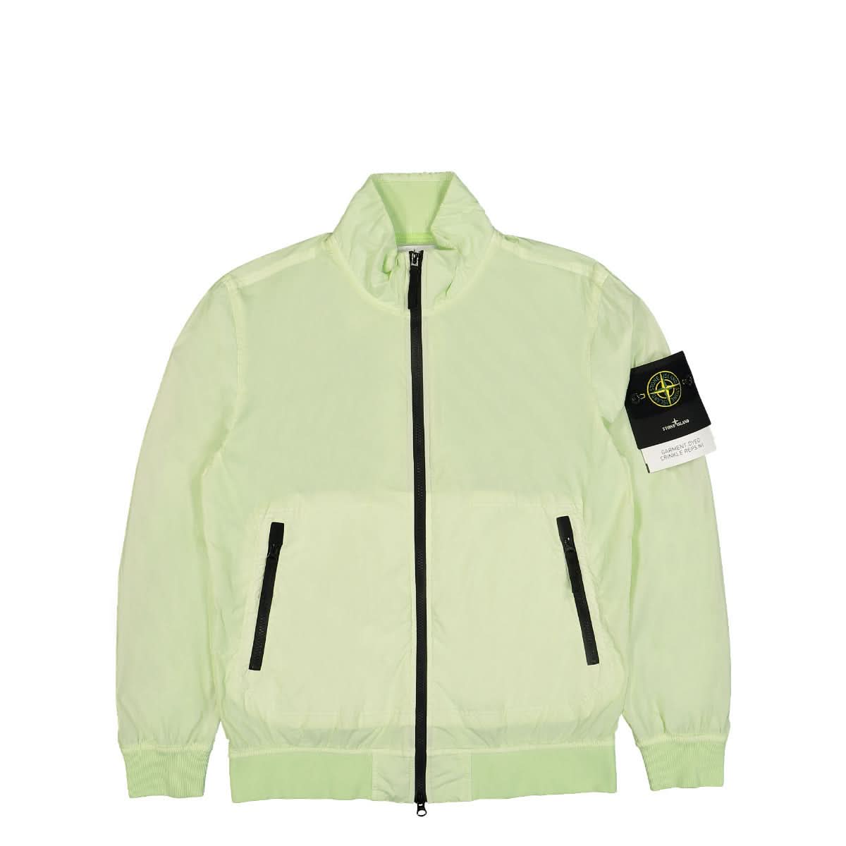 Stone Island Garment Dyed Crinkle Reps NY Blouson Green Detail view 1 | Gate