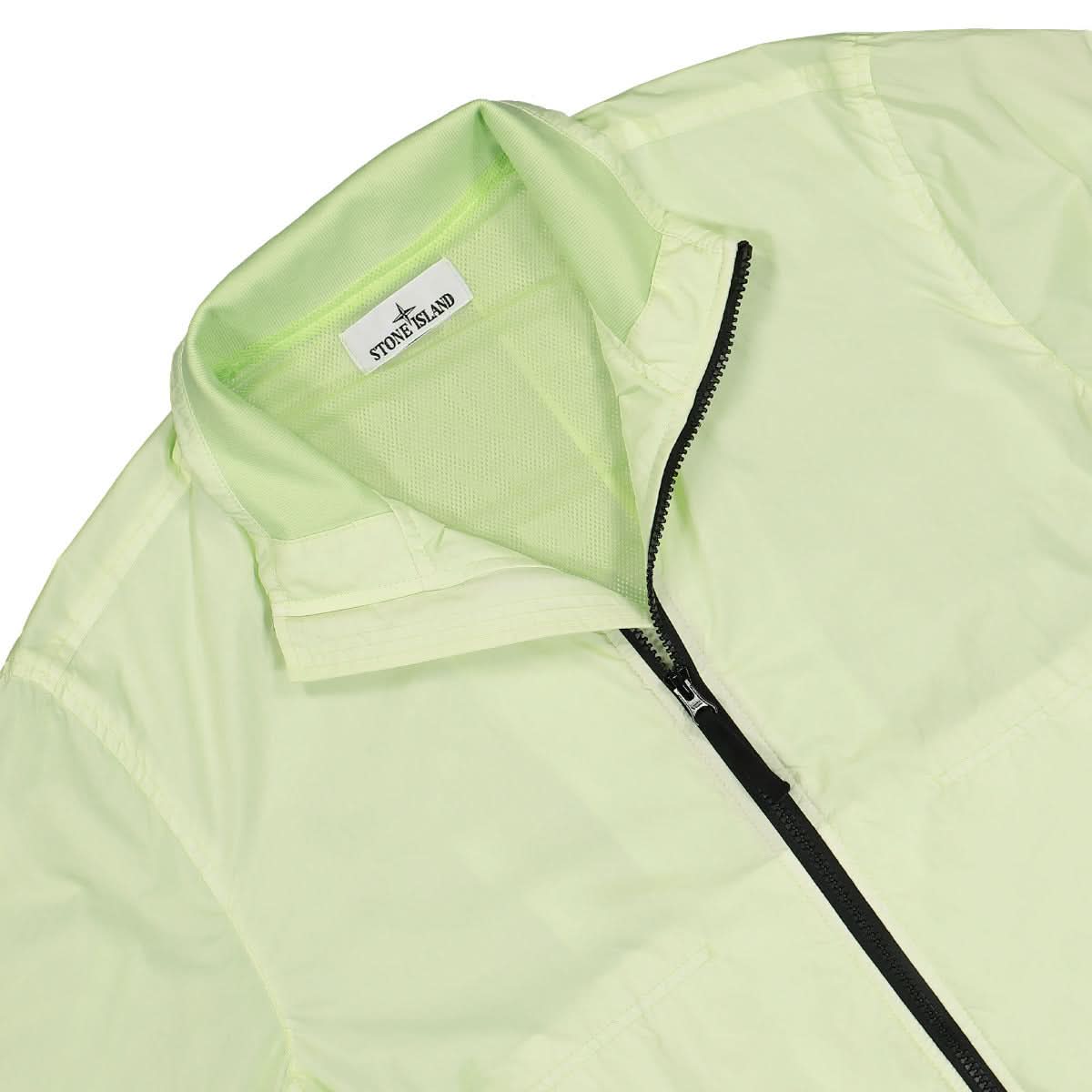Stone Island Garment Dyed Crinkle Reps NY Blouson Green Detail view 4 | Gate