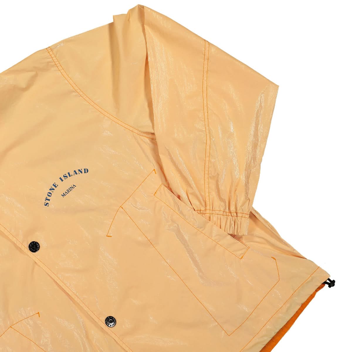 Stone Island Reversible Nylon Ripstop Blouson Orange Detail view 5 | Gate