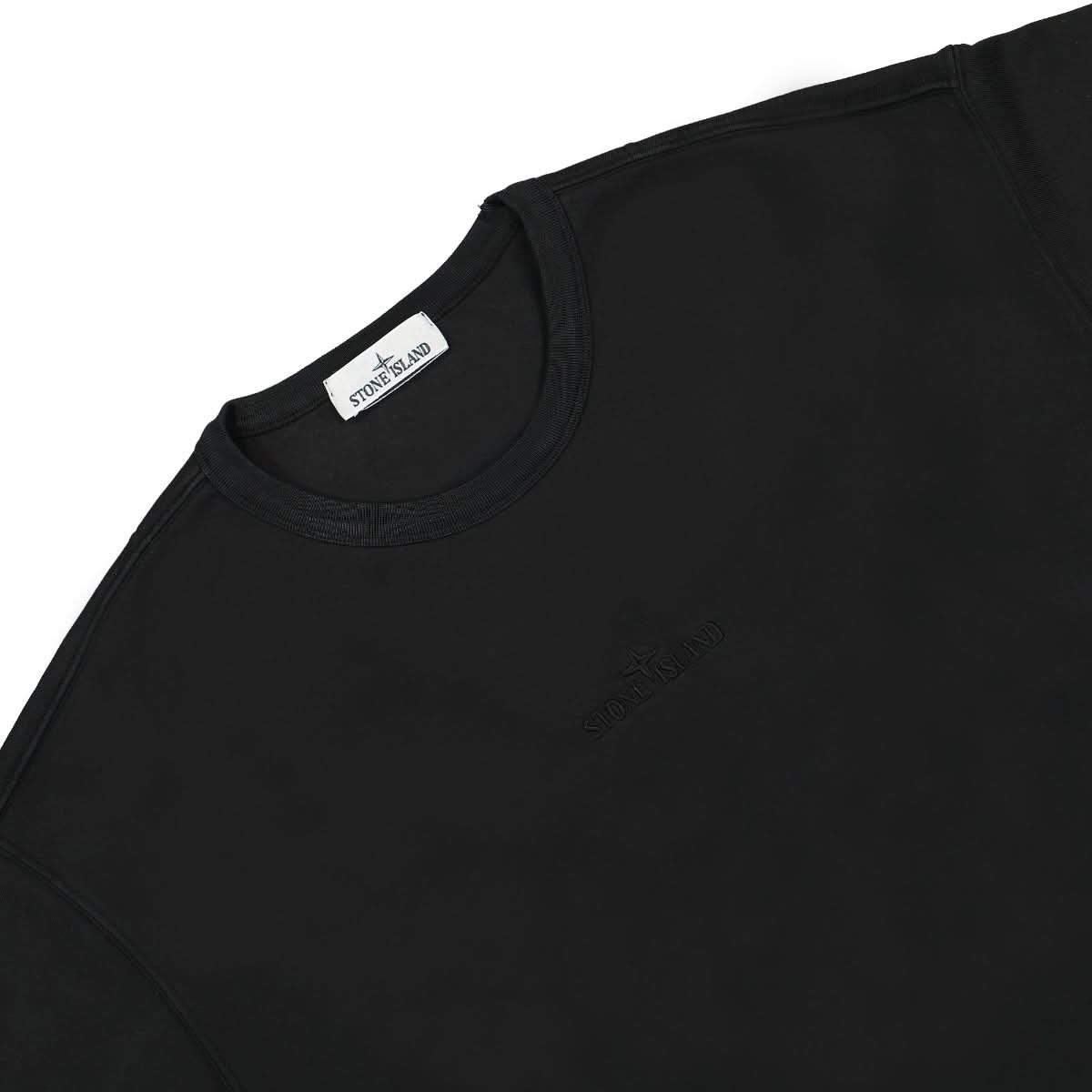 Stone Island Crewneck Sweatshirt Black Detail view 3 | Gate