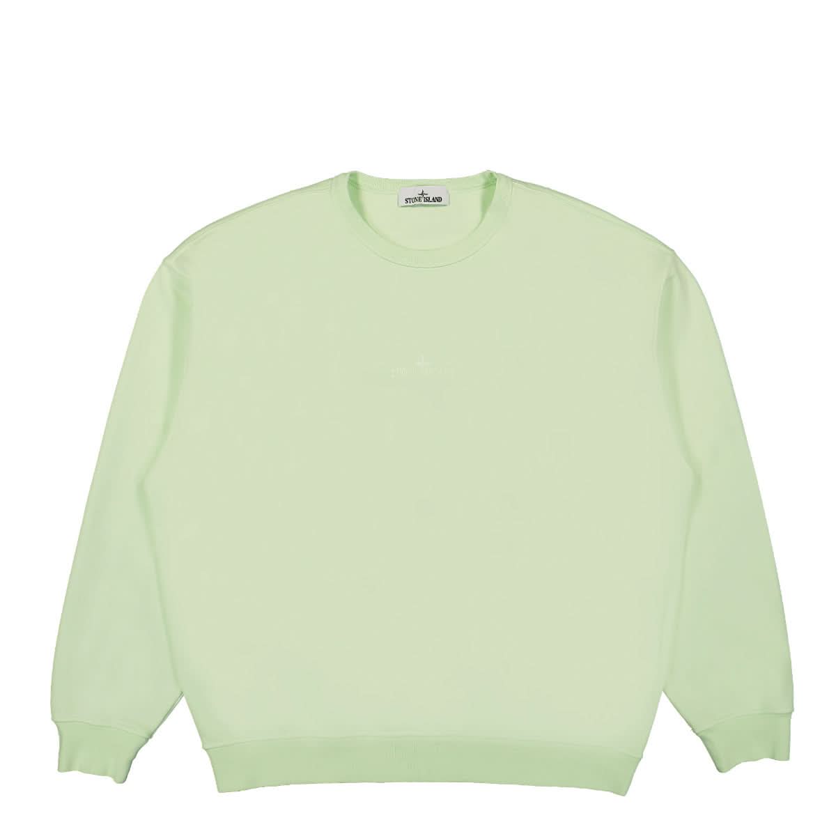 Stone Island Crewneck Sweatshirt Green Detail view 1 | Gate