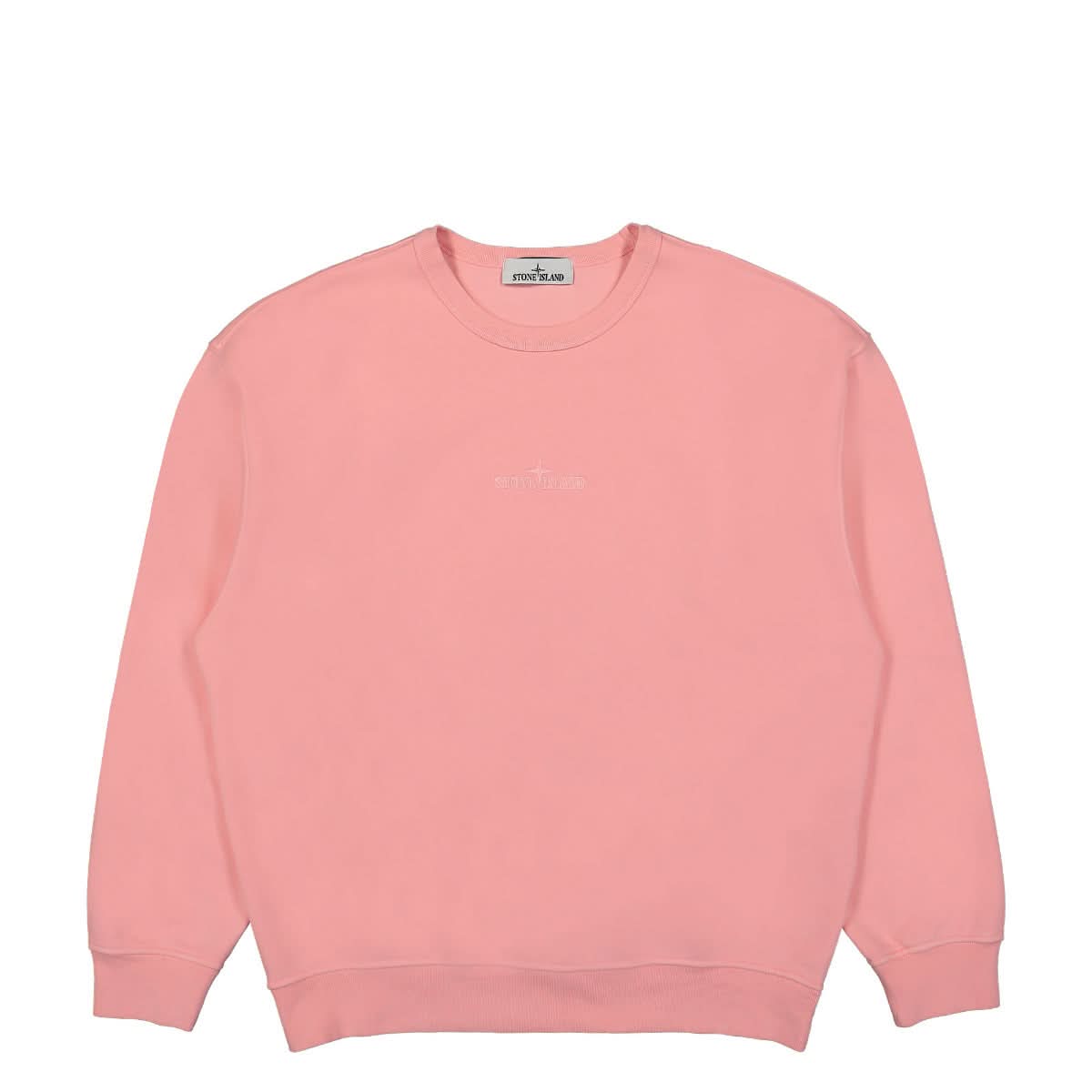 Stone Island Crewneck Sweatshirt Pink Detail view 1 | Gate