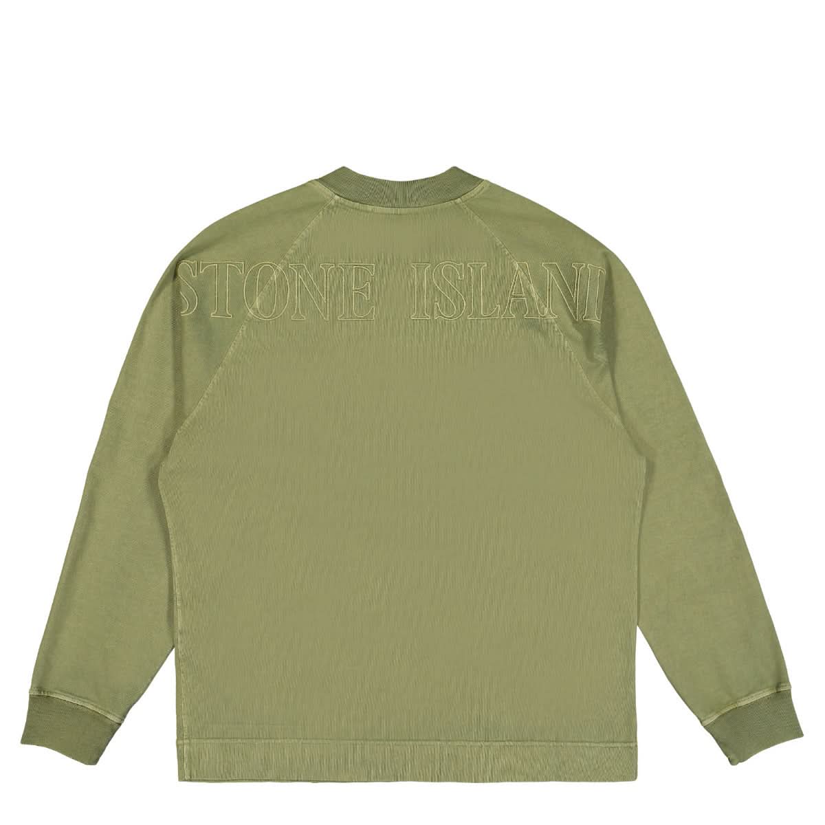 Stone Island Round Neck Sweatshirt Green Detail view 2 | Gate