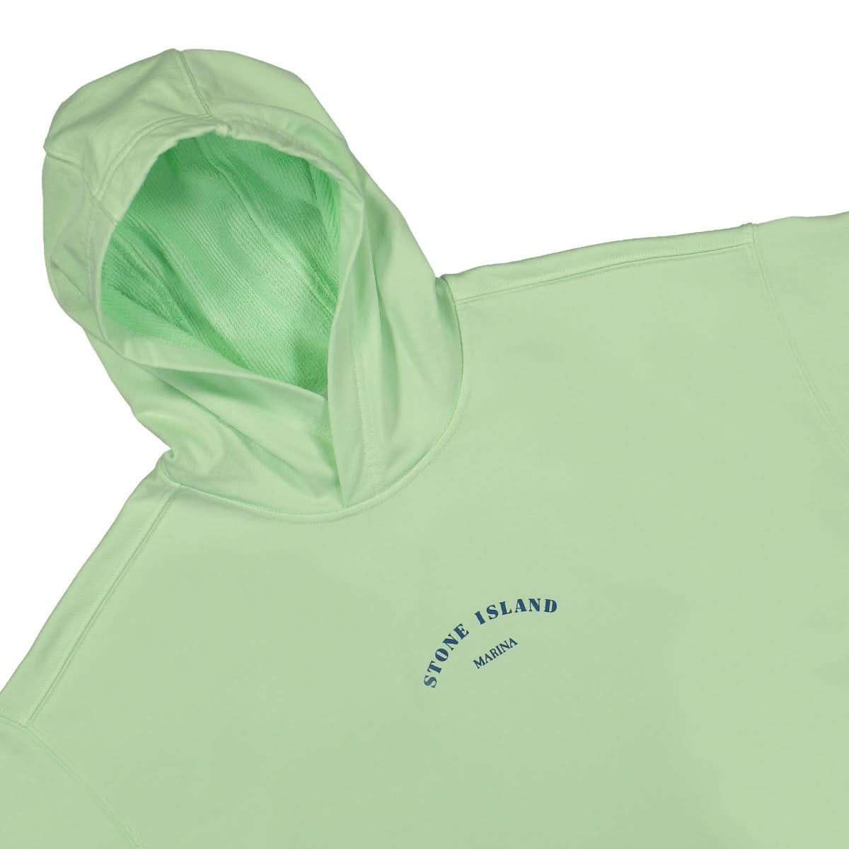 Stone Island Hooded Sweatshirt Green Detail view 3 | Gate