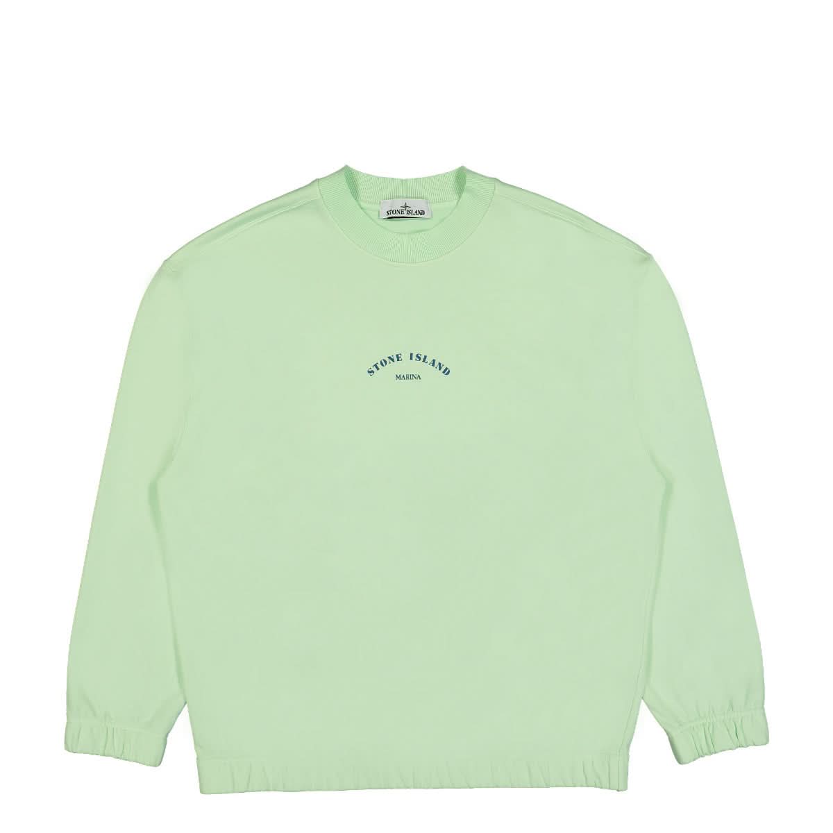 Stone Island Crewneck Sweatshirt Green Detail view 1 | Gate