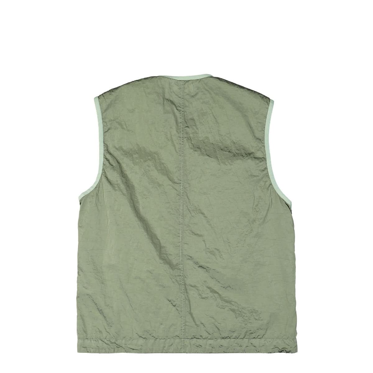 Stone Island Regenerated Nylon Vest Green Detail view 2 | Gate