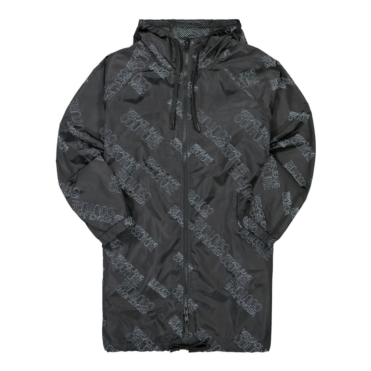 Versace Jeans Couture Reversible Print Logo Jacket Black Detail view 1 | Gate
