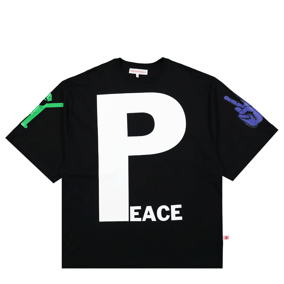 Walter Van Beirendonck PEACE-T Oversized Black Detail view 1 | Gate