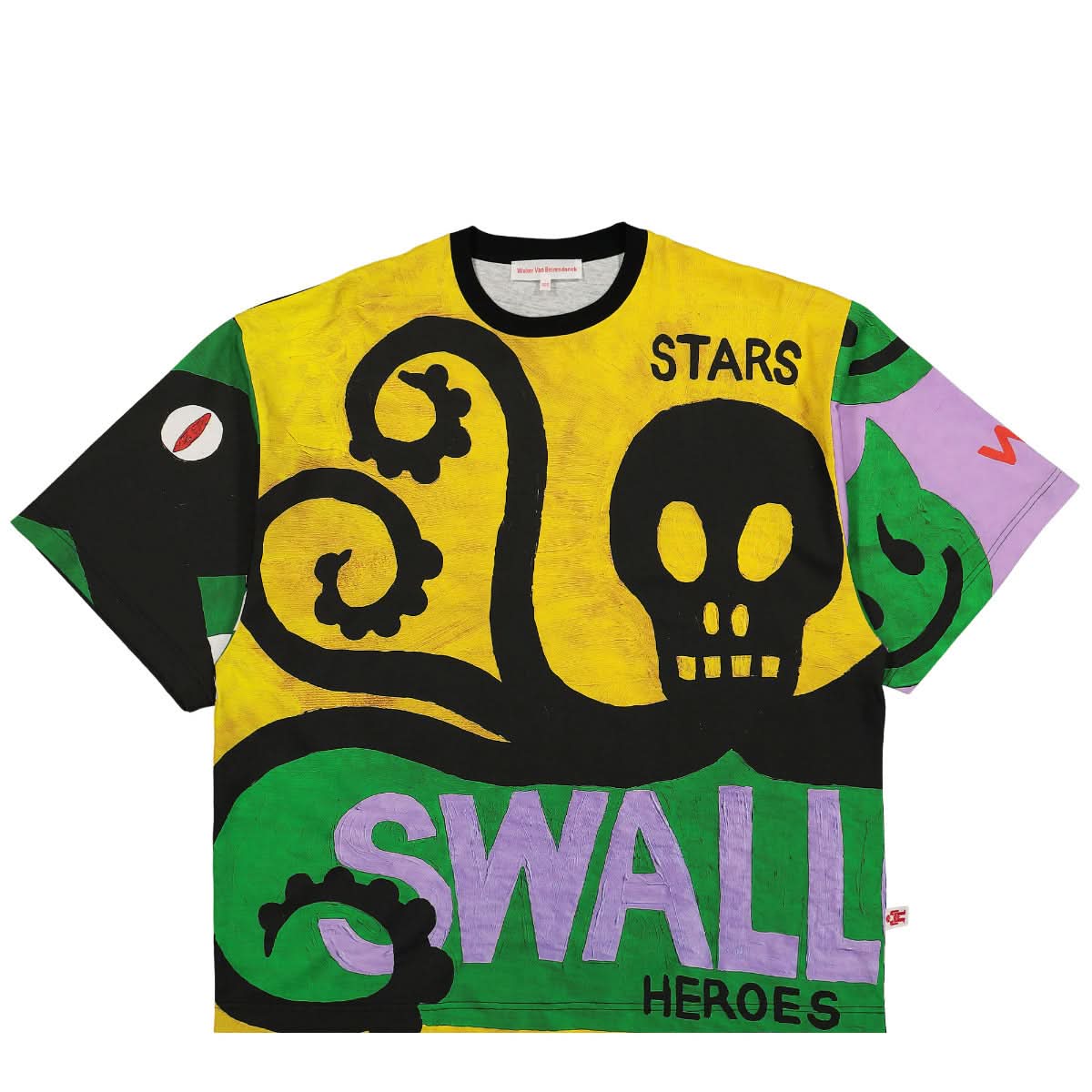 Walter Van Beirendonck Banner-T Oversized Multicolor Detail view 1 | Gate
