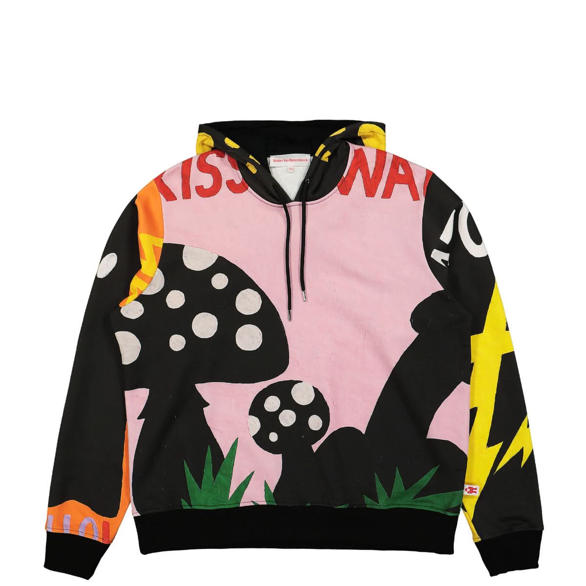 Walter Van Beirendonck Banner Hoody Oversized Multicolor Detail view 1 | Gate