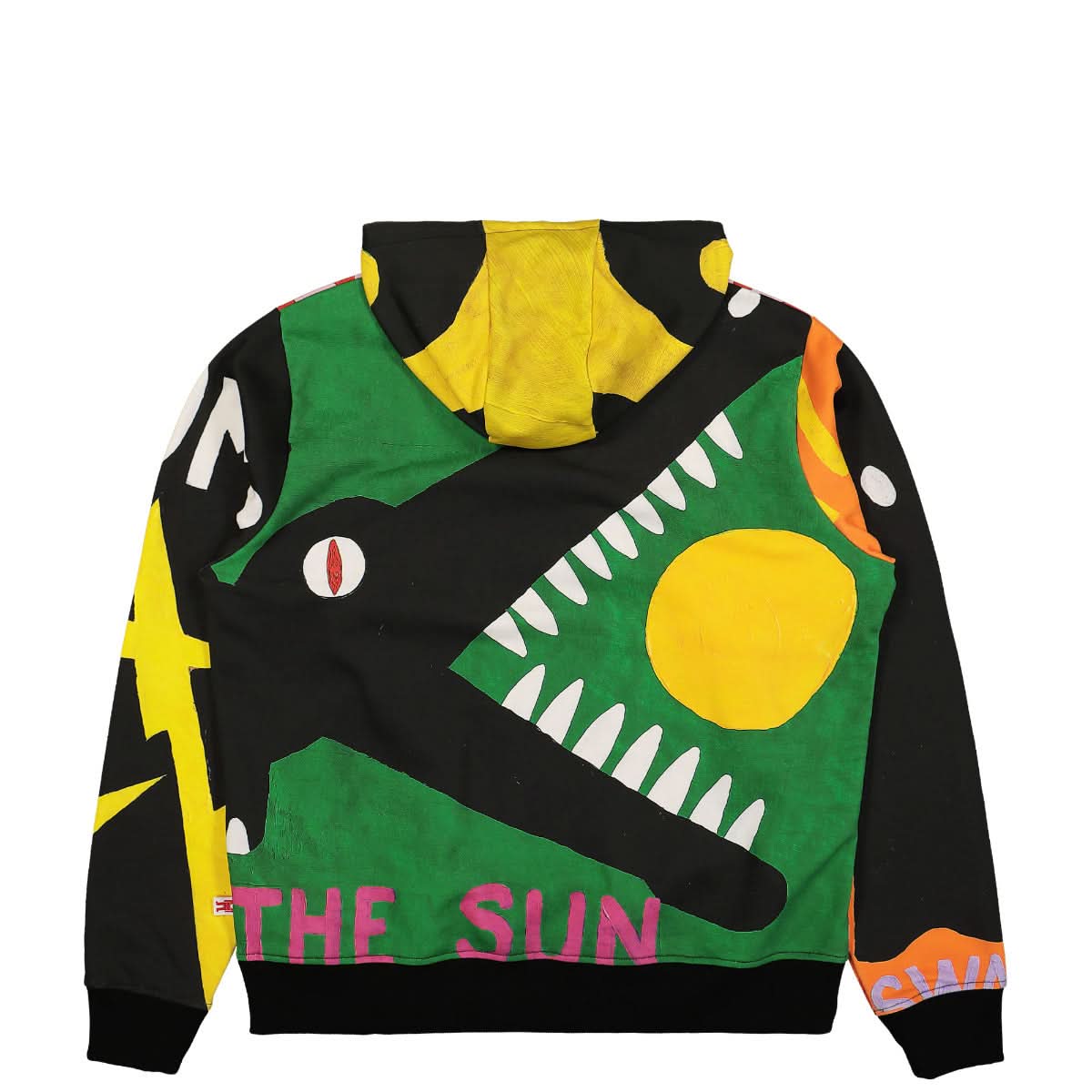 Walter Van Beirendonck Banner Hoody Oversized Multicolor Detail view 2 | Gate