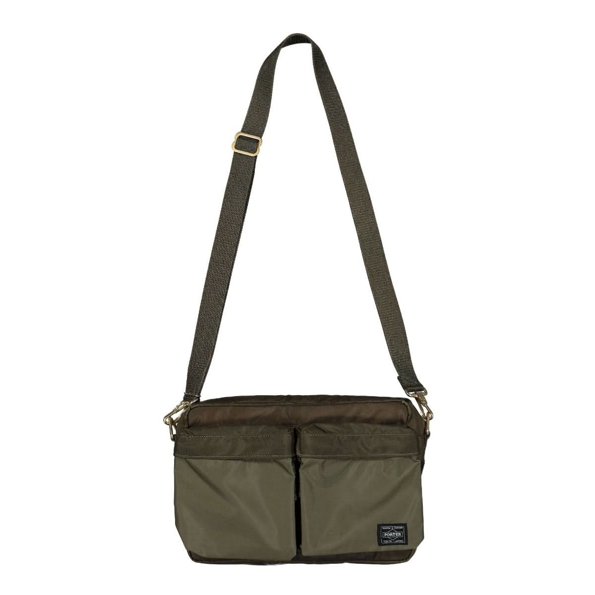 Porter-Yoshida & Co. Force Shoulder Bag S Olive Detail view 1 | Gate