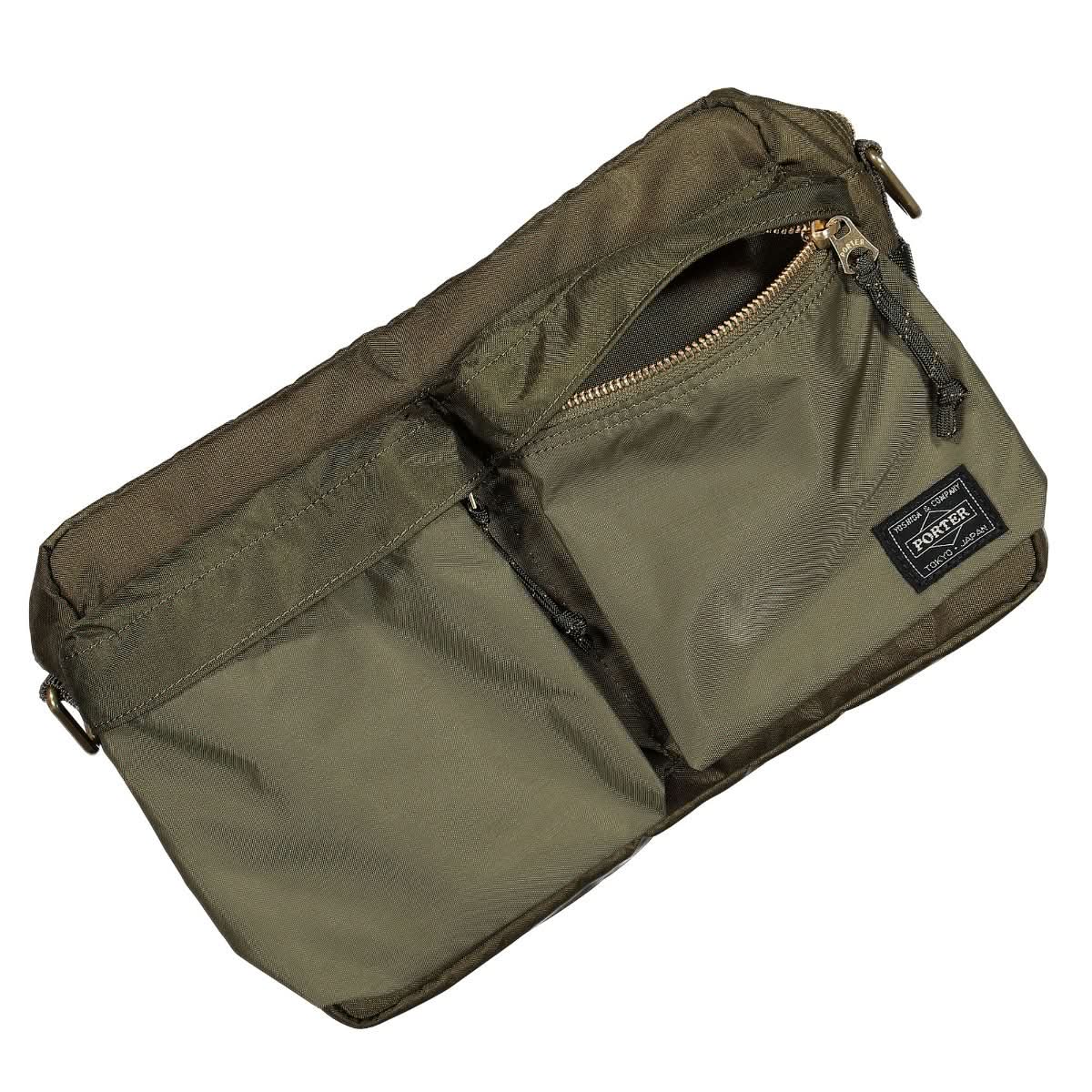 Porter-Yoshida & Co. Force Shoulder Bag S Olive Detail view 3 | Gate