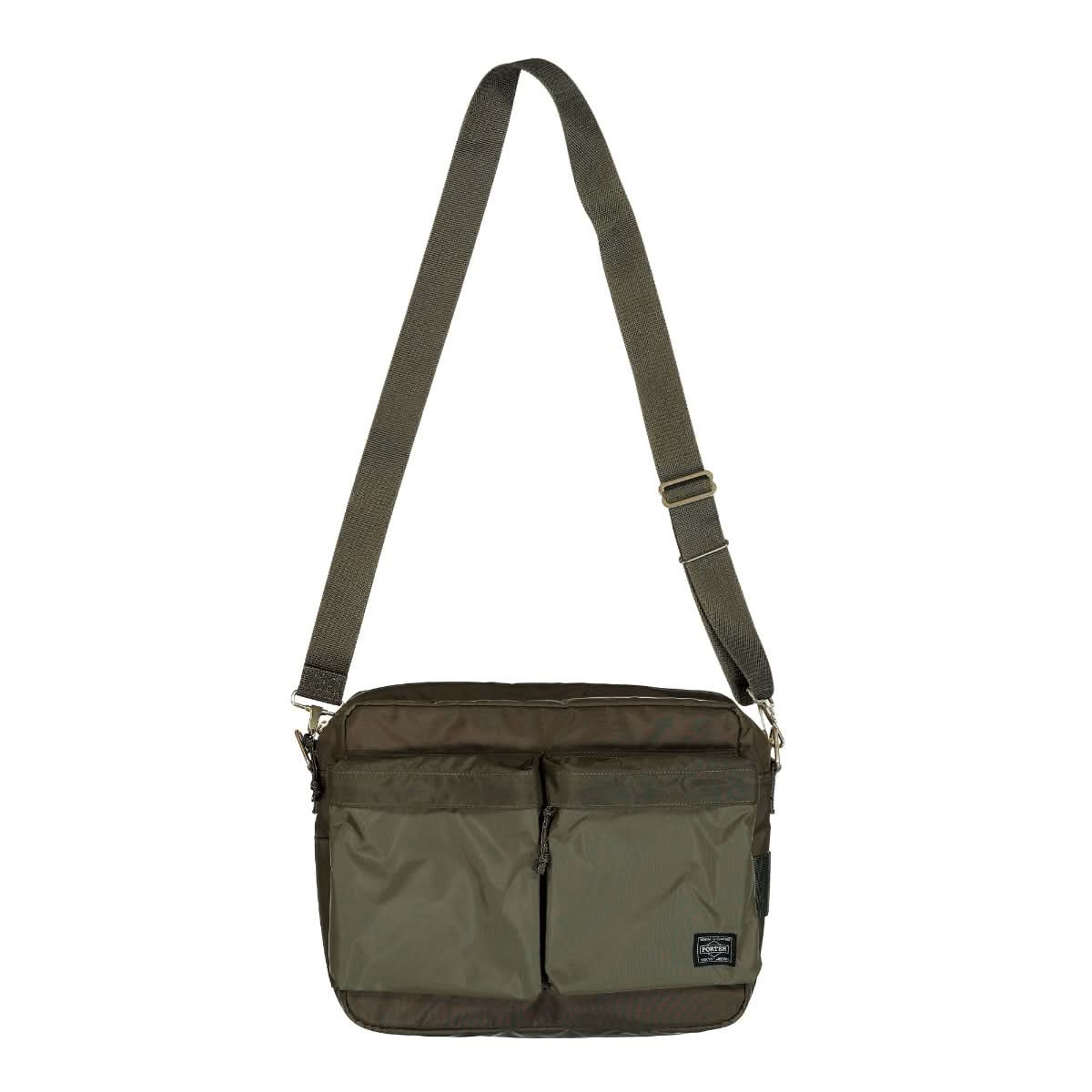 Porter-Yoshida & Co. Force Shoulder Bag Olive Drab Detail view 1 | Gate